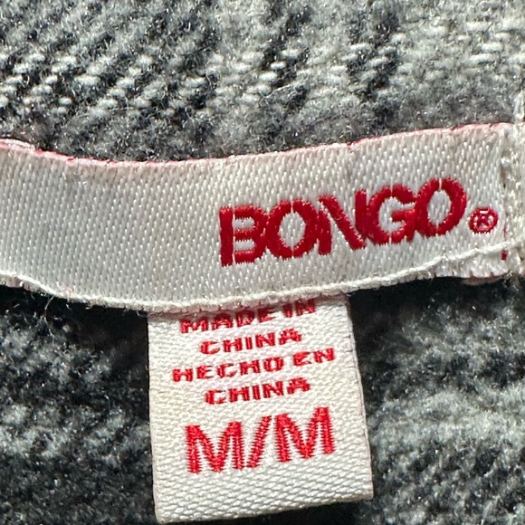 BONGO Black and Gray Plaid Pea Coat - Picture 3 of 3